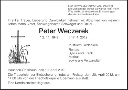 Peter Weczerek